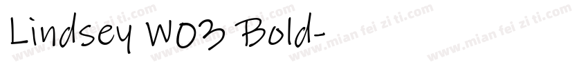 Lindsey W03 Bold字体转换